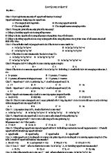 Hóa học 10 - Ôn tập nguyên tử